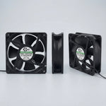 Ventilador de refrigeración EC SXDOOL de 120 mm - Rodamiento de bolas doble de 120 x 120 x 38 mm, CA 90-270 V, 3000 RPM, 126 CFM de alto flujo de aire para gabinetes de servidores, chasis industriales y ventilación potente | Source Factory - EC Axial Fan by SXDOOL