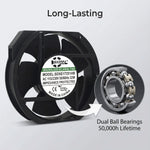 SXDOOL SXD17251HB 172x150x51mm 115V/230V EC Axial Fan Dual Ball Bearing - EC Axial Fan by SXDOOL