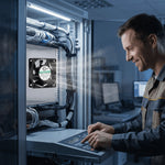 Ventilador axial sin escobillas SXDE6025BH EC de 60 x 25 mm, 115 V, 230 V, 5 W, 4300 RPM, 25 CFM para refrigeración de chasis, gabinetes y proyectores.