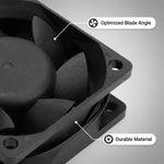 Ventilador axial sin escobillas SXDE6025BH EC de 60 x 25 mm, 115 V, 230 V, 5 W, 4300 RPM, 25 CFM para refrigeración de chasis, gabinetes y proyectores.