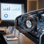 Ventilador axial sin escobillas SXDE6025BH EC de 60 x 25 mm, 115 V, 230 V, 5 W, 4300 RPM, 25 CFM para refrigeración de chasis, gabinetes y proyectores.