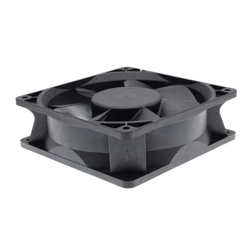 SXDOOL 120mm EC Cooling Fan - 120x120x38mm Dual Ball Bearing, AC 90-270V, 3000 RPM, 126 CFM High Airflow for Server Cabinet, Industrial Chassis & Powerful Ventilation | Source Factory