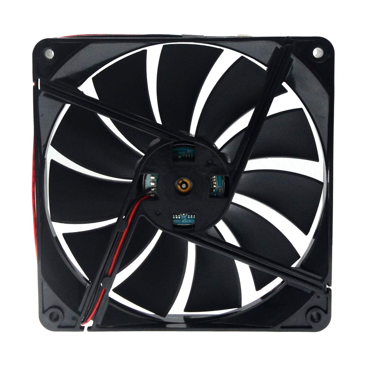 SXDOOL 135×135×25mm DC 12V High Airflow Cooling Fan — 2700RPM, 124.85CFM, Dual Ball Bearing, 2-Pin