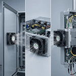 SXDE8038BH EC Axial Cooling Fan 80x80x38mm - AC 90-270V Wide Voltage, 3800RPM, 52CFM, 5W Energy Efficient for Server Cabinet, Industrial Chassis, Communication Equipment