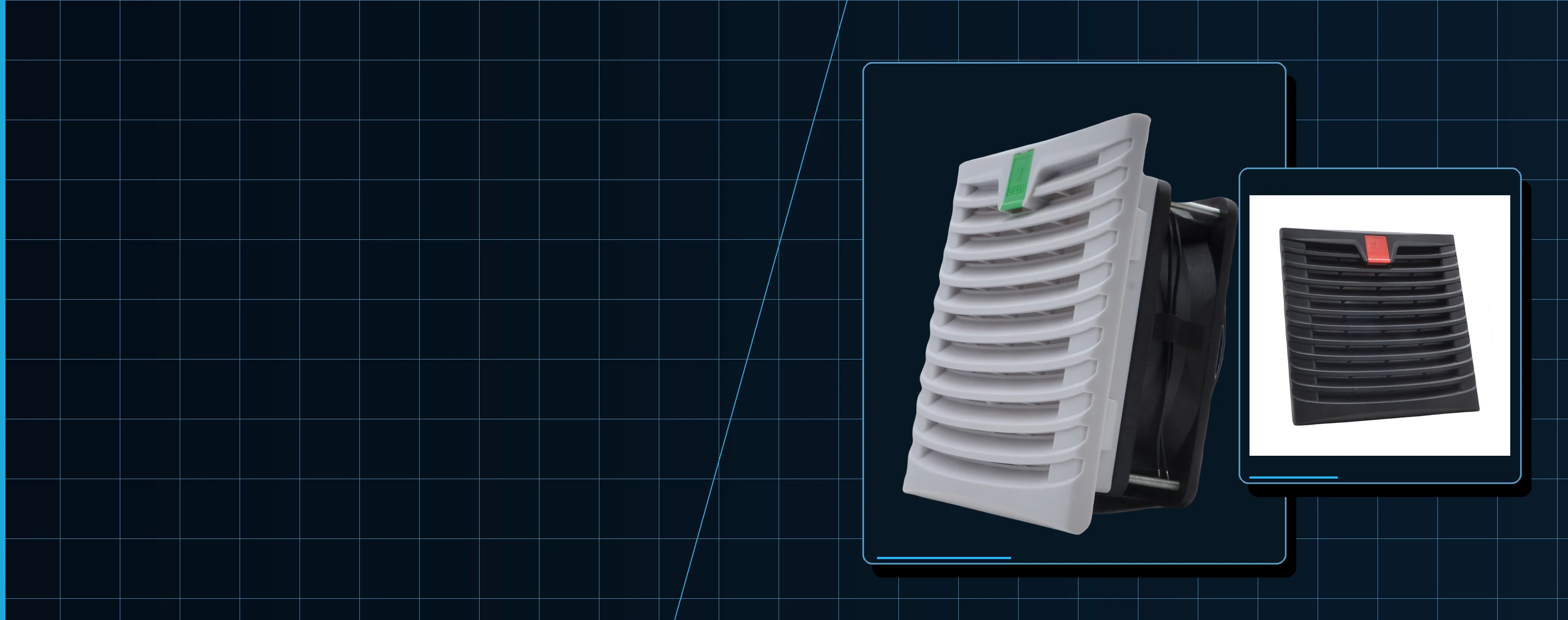 SXDOOL cabinet ventilation filter fans for industrial enclosures