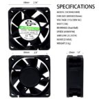 SXDE6025BH 115V / 230V gallery image 3 - SXDOOL EC energy-saving axial fan 115V / 230V for OEM thermal projects