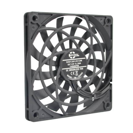 SXD12012S12M 12V fan, representative three-quarter photo for the SXDOOL 12012 slim DC family