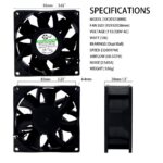 SXDOOL 92x92x38mm 115V/230V EC Axial Fan 68.5CFM Dual Ball Bearing 115V / 230V gallery image 3 - SXDOOL EC energy-saving axial fan 92x92x38mm 115V / 230V for OEM thermal projects