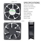 120x120x38mm 90 90-270V gallery image 4 - SXDOOL cabinet ventilation fan unit 120x120x38mm 90-270V for OEM thermal projects