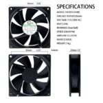 SXDOOL 92x92x25mm 115V/230V EC Axial Fan 55.2CFM Dual Ball Bearing 115V / 230V gallery image 4 - SXDOOL EC energy-saving axial fan 92x92x25mm 115V / 230V for OEM thermal projects