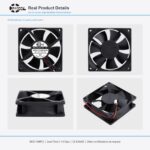 80x80x25mm 80mm 8025 DC Cooling Fan Series 5V / 12V gallery image 3 - SXDOOL DC axial cooling fan 80x80x25mm 5V / 12V for OEM thermal projects