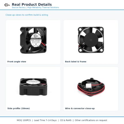 30x30x10mm 30mm 3010 DC Cooling Fan Series 5V / 12V gallery image 2 - SXDOOL DC axial cooling fan 30x30x10mm 5V / 12V for OEM thermal projects