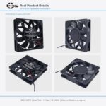 120x120x25mm 120mm 12025 High Speed DC Cooling Fan Series 12V / 24V gallery image 2 - SXDOOL DC axial cooling fan 120x120x25mm 12V / 24V for OEM thermal projects