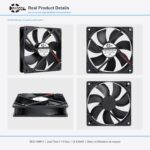 120x120x25mm 120mm 12025 DC Cooling Fan Series 5V / 12V gallery image 2 - SXDOOL DC axial cooling fan 120x120x25mm 5V / 12V for OEM thermal projects