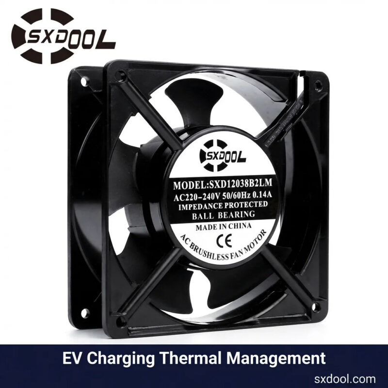 SXDOOL SXD12038B2LM IP68 Waterproof Fan for EV Charging Stations