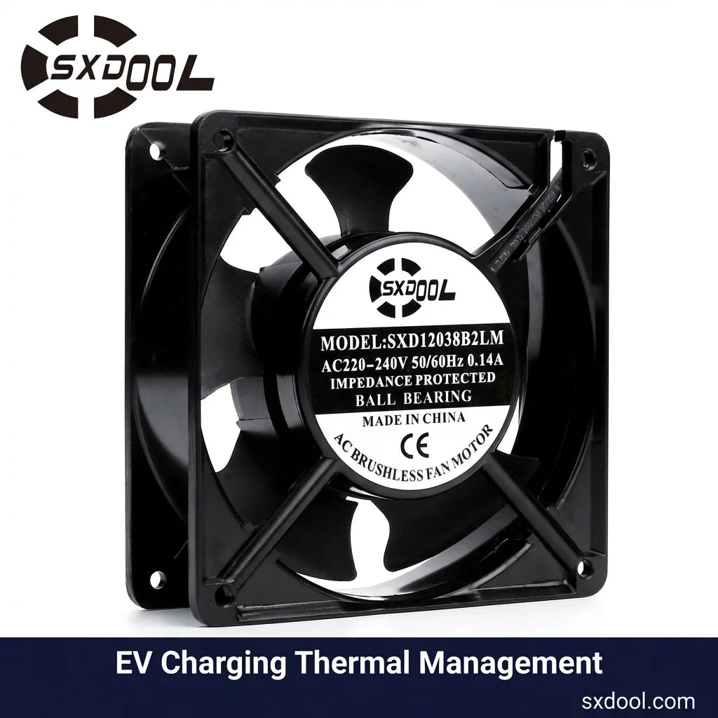 SXDOOL SXD12038B2LM IP68 Waterproof Fan for EV Charging Stations
