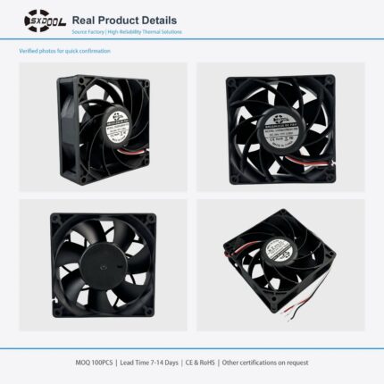 92x92x32mm 92mm 9232 DC Cooling Fan Series 12V / 24V gallery image 2 - SXDOOL DC axial cooling fan 92x92x32mm 12V / 24V for OEM thermal projects