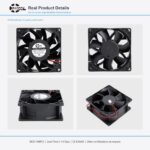 92x92x38mm 92mm 9238 DC Cooling Fan Series 12V / 24V gallery image 2 - SXDOOL DC axial cooling fan 92x92x38mm 12V / 24V for OEM thermal projects