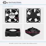 35x35x10mm 35mm 3510 DC Cooling Fan Series 5V / 12V gallery image 2 - SXDOOL DC axial cooling fan 35x35x10mm 5V / 12V for OEM thermal projects