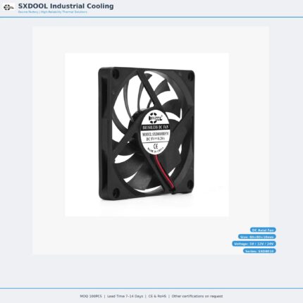 80x80x10mm 80mm 8010 DC Cooling Fan Series 5V / 12V main product image - SXDOOL DC axial cooling fan 80x80x10mm 5V / 12V for OEM thermal projects