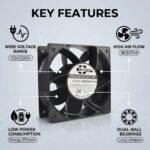 SXDE20572HB 205x205x72mm 115V / 230V gallery image 2 - SXDOOL EC energy-saving axial fan 205x205x72mm 115V / 230V for OEM thermal projects