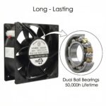 SXDE20572HB 205x205x72mm 115V / 230V gallery image 3 - SXDOOL EC energy-saving axial fan 205x205x72mm 115V / 230V for OEM thermal projects
