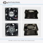 80x80x38mm 80mm 8038 DC Cooling Fan Series 12V / 24V gallery image 2 - SXDOOL DC axial cooling fan 80x80x38mm 12V / 24V for OEM thermal projects