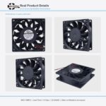 92x92x25mm 92mm 9225 DC Cooling Fan Series 12V / 24V gallery image 2 - SXDOOL DC axial cooling fan 92x92x25mm 12V / 24V for OEM thermal projects