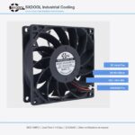 92x92x25mm 92mm 9225 DC Cooling Fan Series 12V / 24V main product image - SXDOOL DC axial cooling fan 92x92x25mm 12V / 24V for OEM thermal projects