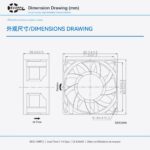 80x80x38mm 80mm 8038 DC Cooling Fan Series 12V / 24V gallery image 4 - SXDOOL DC axial cooling fan 80x80x38mm 12V / 24V for OEM thermal projects