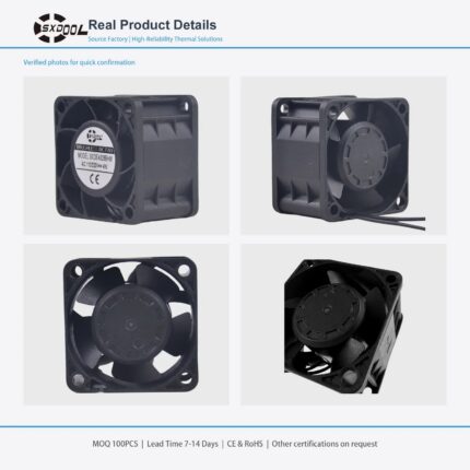 40x40x28mm 4028 EC Energy AC 115V / 230V gallery image 2 - SXDOOL EC energy-saving axial fan 40x40x28mm AC 115V / 230V for OEM thermal projects