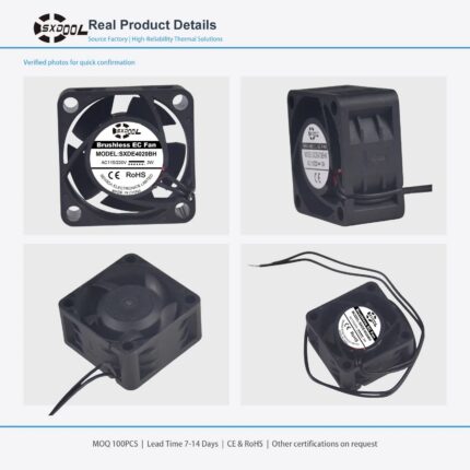 40x40x20mm 4020 EC Energy AC 115V / 230V gallery image 2 - SXDOOL EC energy-saving axial fan 40x40x20mm AC 115V / 230V for OEM thermal projects