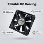 SXDOOL 12025 24V DC Axial Fan 79CFM Dual Ball Bearing 24V main product image - SXDOOL DC axial cooling fan 24V for OEM thermal projects