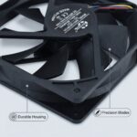 SXDOOL 12025 12V DC Axial Fan 143.1CFM Dual Ball Bearing 12V gallery image 4 - SXDOOL DC axial cooling fan 12V for OEM thermal projects