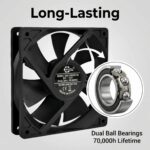 SXDOOL 12025 12V DC Axial Fan 143.1CFM Dual Ball Bearing 12V gallery image 3 - SXDOOL DC axial cooling fan 12V for OEM thermal projects
