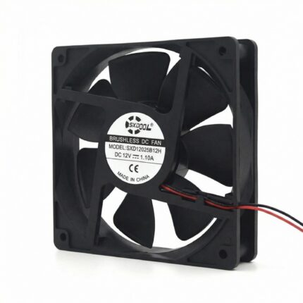 SXDOOL 12025 12V DC Axial Fan 135.5CFM Dual Ball Bearing 12V main product image - SXDOOL DC axial cooling fan 12V for OEM thermal projects