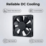 SXDOOL 12025 12V DC Axial Fan 80.5CFM Dual Ball Bearing 12V gallery image 2 - SXDOOL DC axial cooling fan 12V for OEM thermal projects