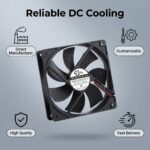 SXDOOL 12025 12V DC Axial Fan 79CFM Dual Ball Bearing 12V gallery image 2 - SXDOOL DC axial cooling fan 12V for OEM thermal projects