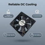 SXDOOL 12025 24V DC Axial Fan 94CFM Dual Ball Bearing 24V gallery image 2 - SXDOOL DC axial cooling fan 24V for OEM thermal projects