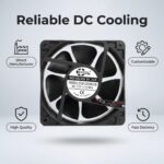 SXDOOL 120×120×38mm DC 12V High Airflow Cooling Fan — 3000RPM DC 12V gallery image 2 - SXDOOL DC axial cooling fan 38mm DC 12V for OEM thermal projects
