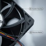 SXDOOL 12038 24V DC Axial Fan 188CFM Dual Ball Bearing 24V gallery image 4 - SXDOOL DC axial cooling fan 24V for OEM thermal projects