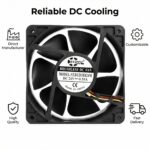 SXDOOL 120×120×38mm DC 24V High Airflow Cooling Fan — 4000RPM DC 24V gallery image 2 - SXDOOL DC axial cooling fan 38mm DC 24V for OEM thermal projects