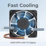 SXDOOL 120×120×38mm DC 24V High Airflow Cooling Fan — 4000RPM DC 24V gallery image 3 - SXDOOL DC axial cooling fan 38mm DC 24V for OEM thermal projects