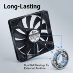 SXDOOL 135×135×25mm DC 12V High Airflow Cooling Fan — 2700RPM DC 12V gallery image 3 - SXDOOL DC axial cooling fan 25mm DC 12V for OEM thermal projects