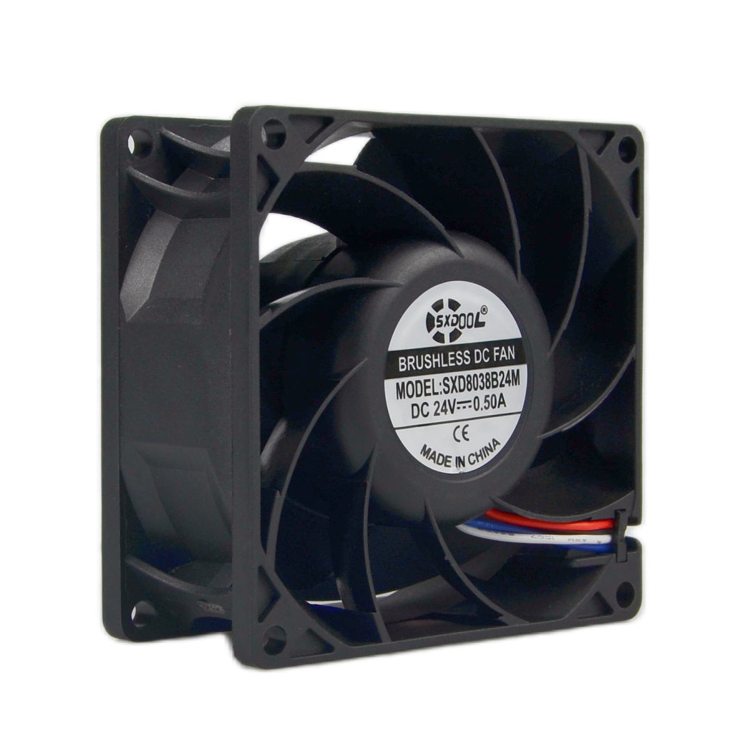 SXDOOL 12038 EC fan with high static pressure for telecom cabinet cooling