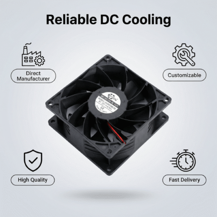 SXDOOL 92×92×38mm DC 12V High DC 12V gallery image 2 - SXDOOL DC axial cooling fan 38mm DC 12V for OEM thermal projects