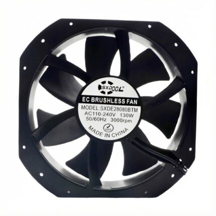 SXDE28080BTM 280x280x80mm 90-240V main product image - SXDOOL EC energy-saving axial fan 280x280x80mm 90-240V for OEM thermal projects