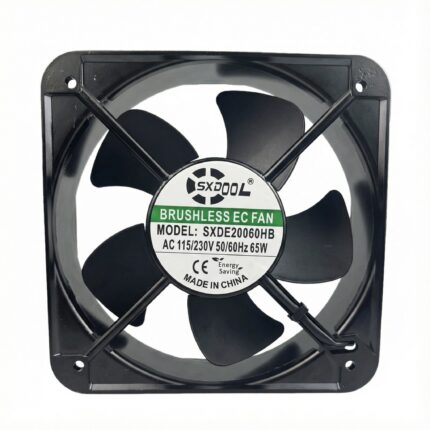 SXDOOL 200x200x60mm 220V EC Axial Fan 640CFM Dual Ball Bearing 220V main product image - SXDOOL EC energy-saving axial fan 200x200x60mm 220V for OEM thermal projects