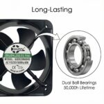 SXDOOL 200x200x60mm 220V EC Axial Fan 640CFM Dual Ball Bearing 220V gallery image 6 - SXDOOL EC energy-saving axial fan 200x200x60mm 220V for OEM thermal projects