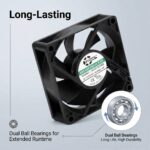 SXDOOL 70mm 115V/230V EC Axial Fan 27.6CFM Dual Ball Bearing 115V / 230V gallery image 4 - SXDOOL EC energy-saving axial fan 70mm 115V / 230V for OEM thermal projects